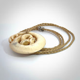 This is a wonderful manaia pendant carved from Deer Antler. Hand made by Anthony Bray-Heta. Order yours now on NZ Pacific at www.nzpacific.com